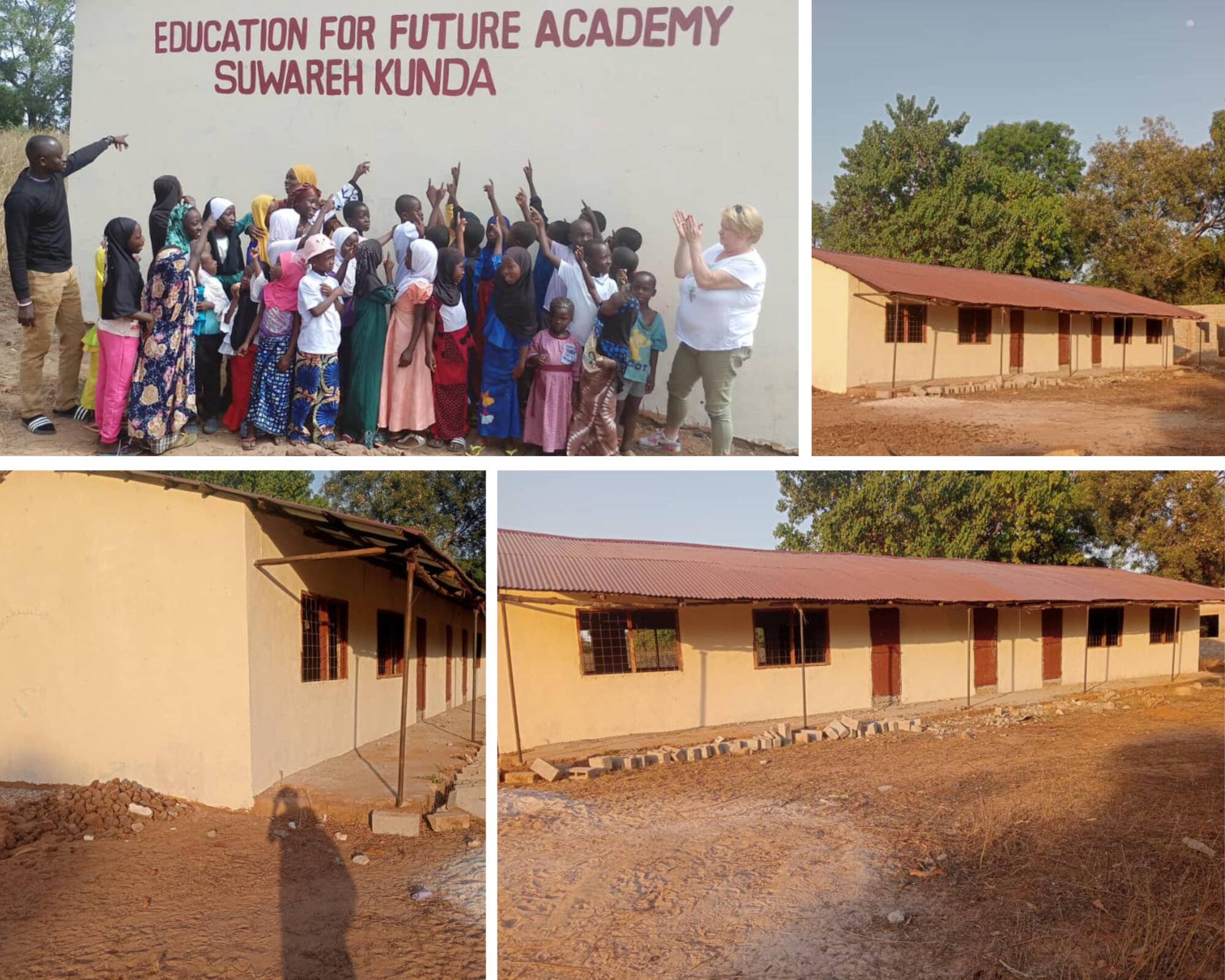 Today we celebrate a major milestone: the Nursery building at Education for Future Academy – Suwareh Kunda is finished!